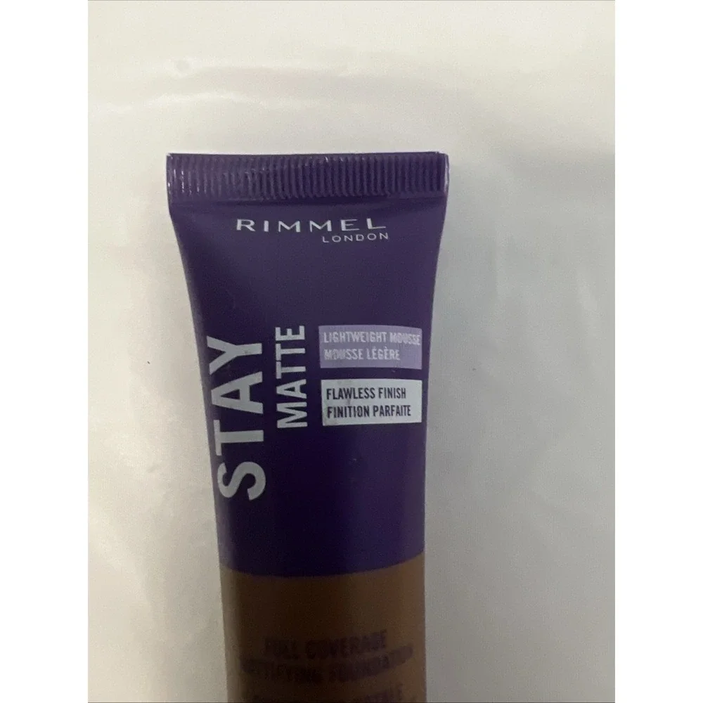 Rimmel London Foundation‎ Stay Matte 506 Deep Noisette 1 Oz Full Coverage New